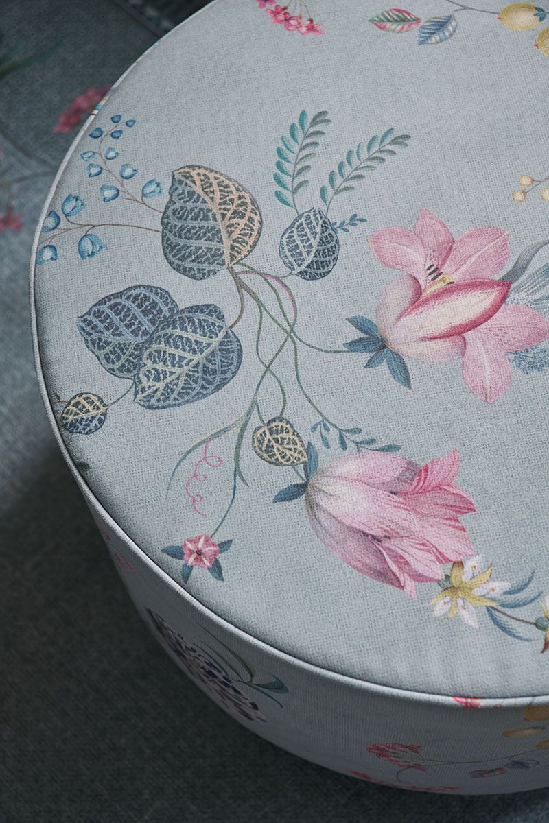 Hocker Large Fleur Grandeur Grün