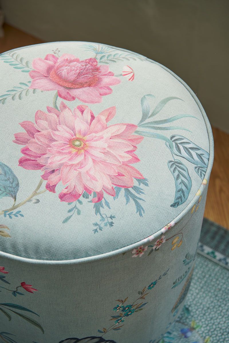 Hocker Medium Fleur Grandeur Grün