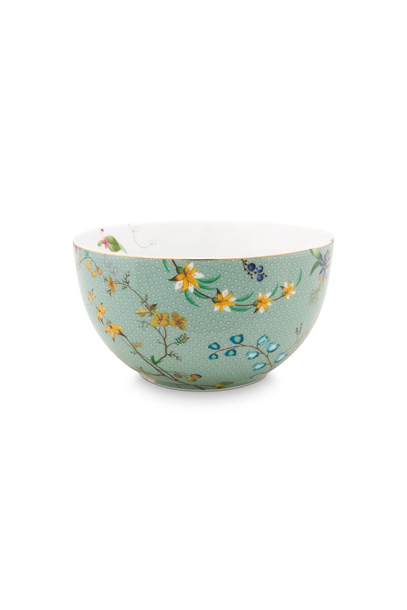 Kom Jolie Bloemen Blauw 12cm