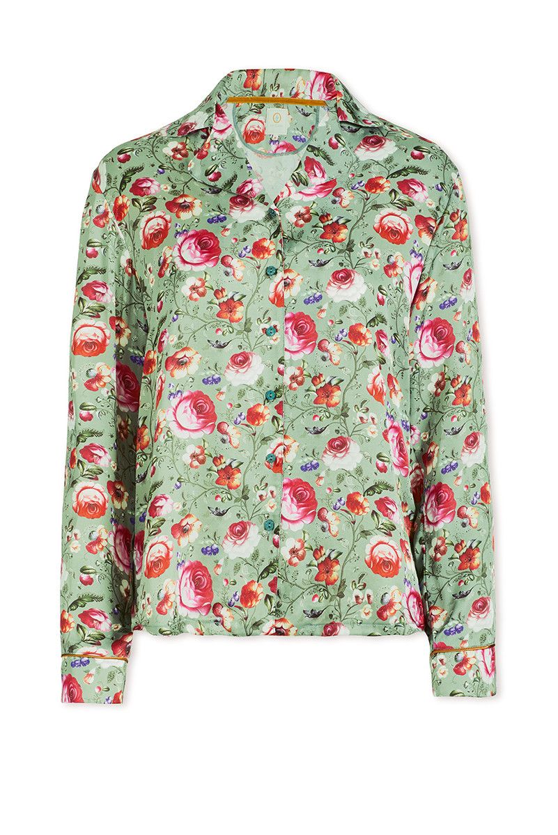 Pyjama Top Lange Mouw Folklore Fantasy Groen