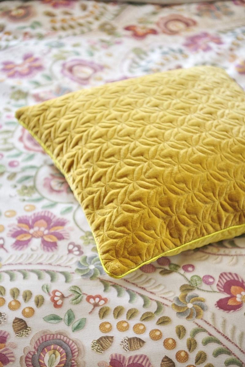 Sierkussen Quilty Dreams Fel Geel
