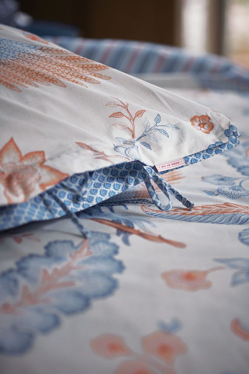Bettbezug Royal Birds Blau