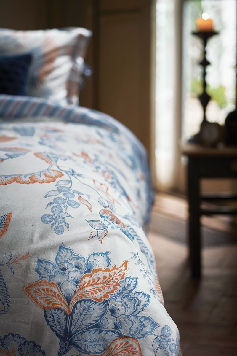Bettbezug Royal Birds Blau