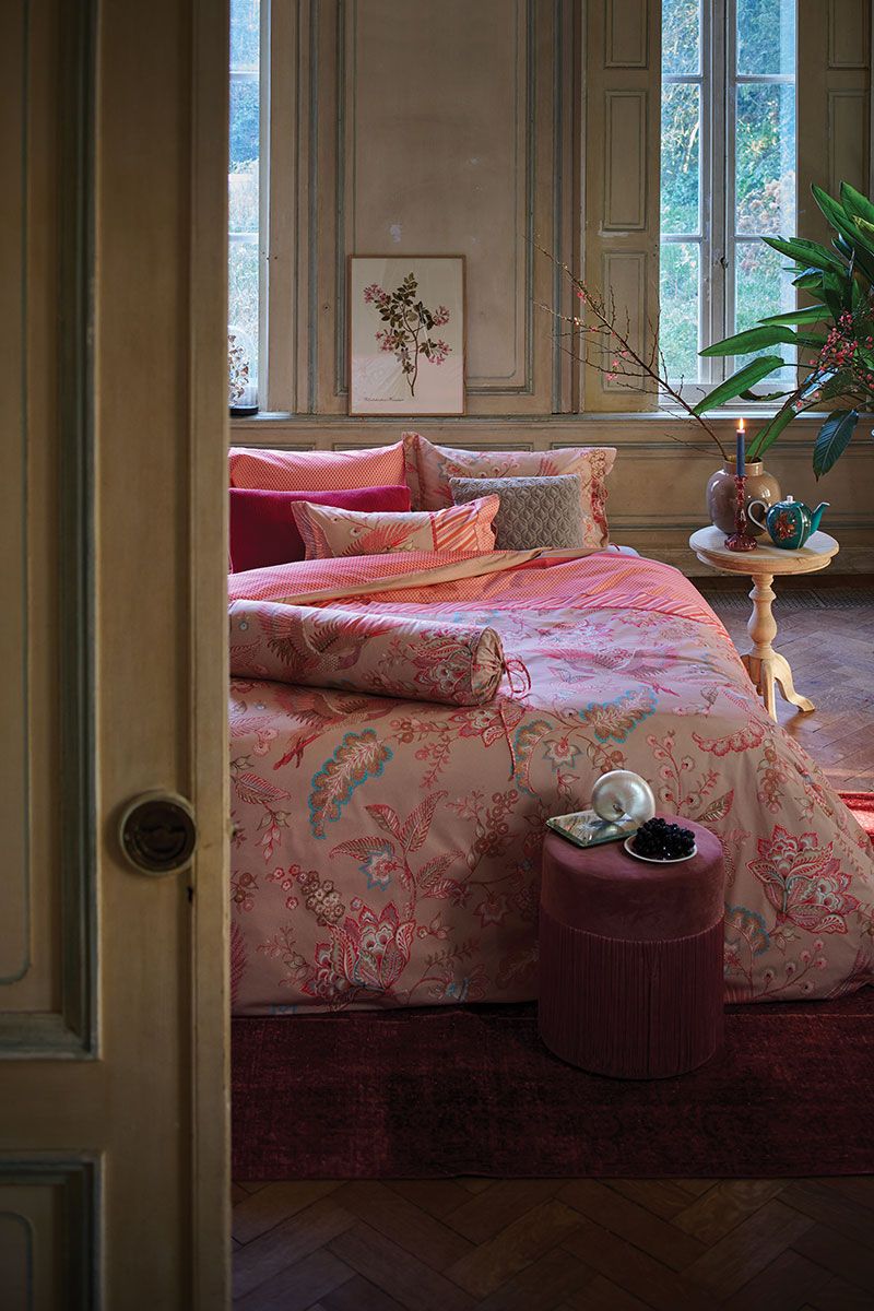 Duvet Cover Royal Birds Pink