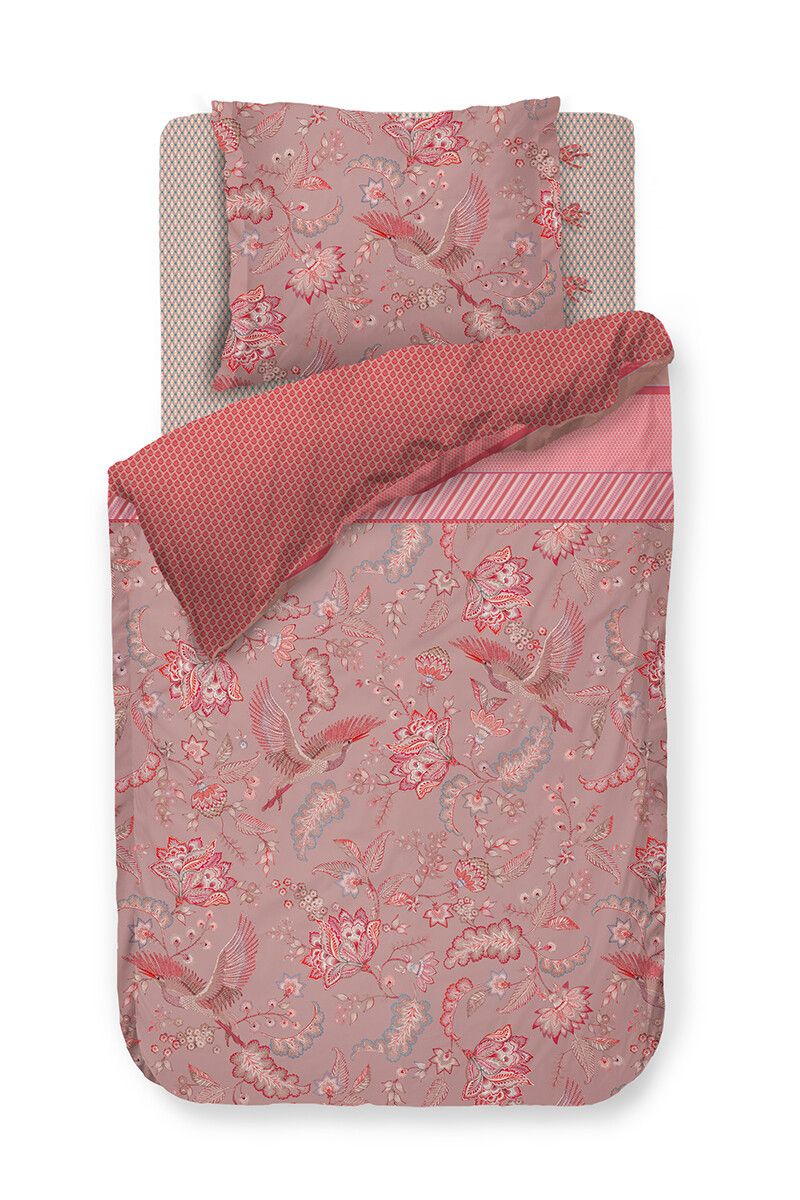 Duvet Cover Royal Birds Pink
