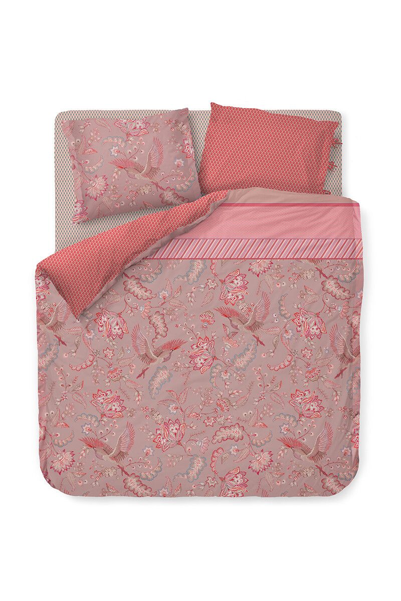 Duvet Cover Royal Birds Pink