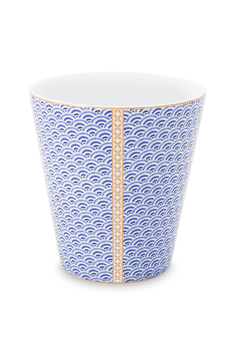 Royal Yerseke Tasse Blau Welle
