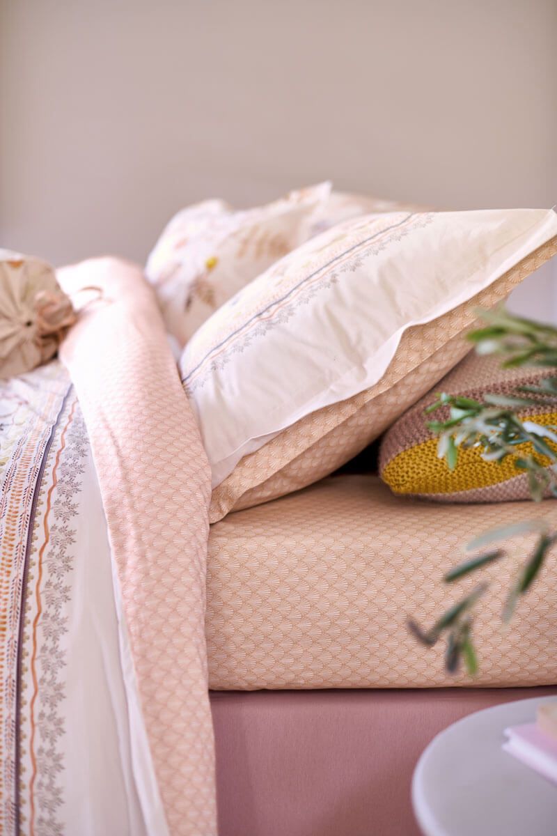 Housse de Couette Salento en Coloris Blanc Cassé