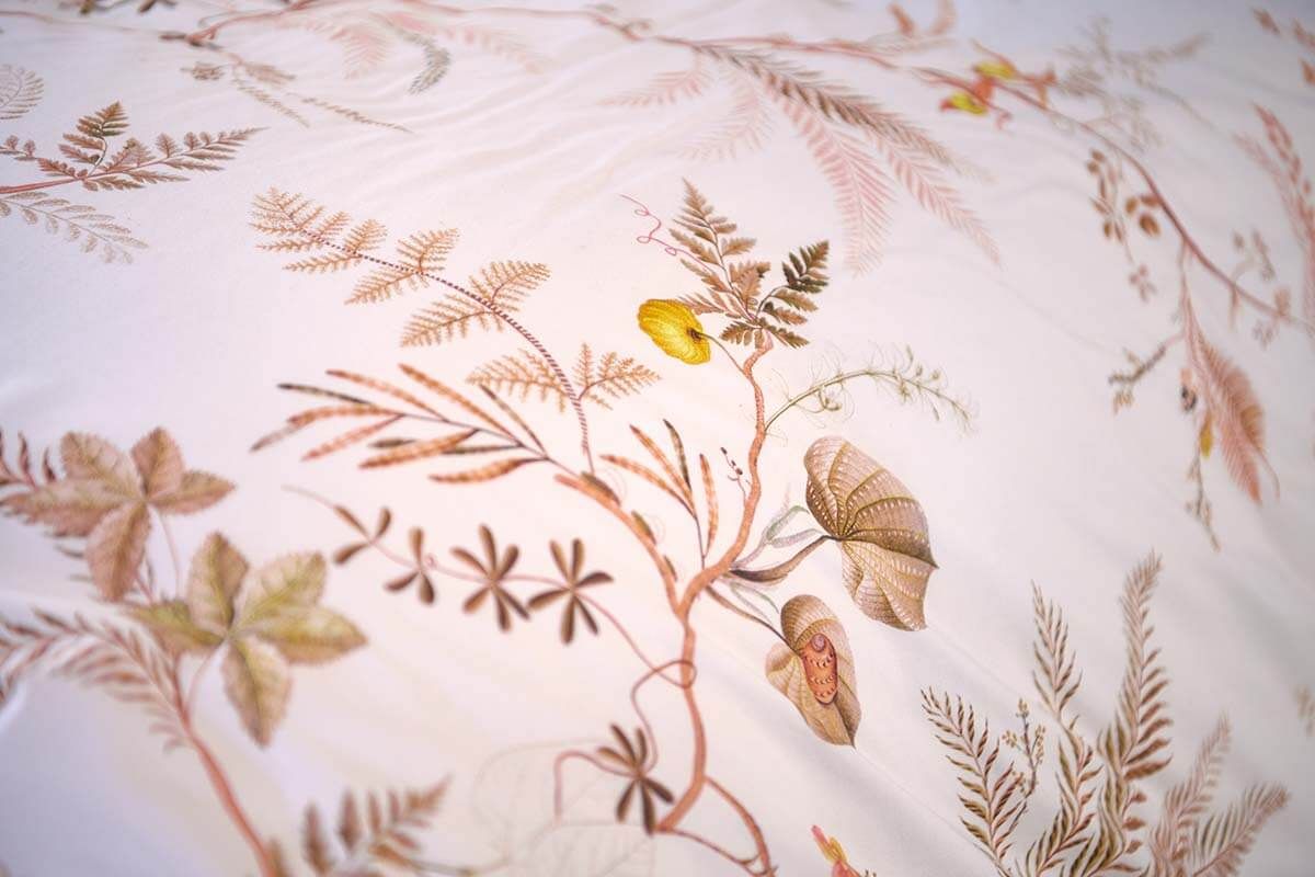 Housse de Couette Salento en Coloris Blanc Cassé