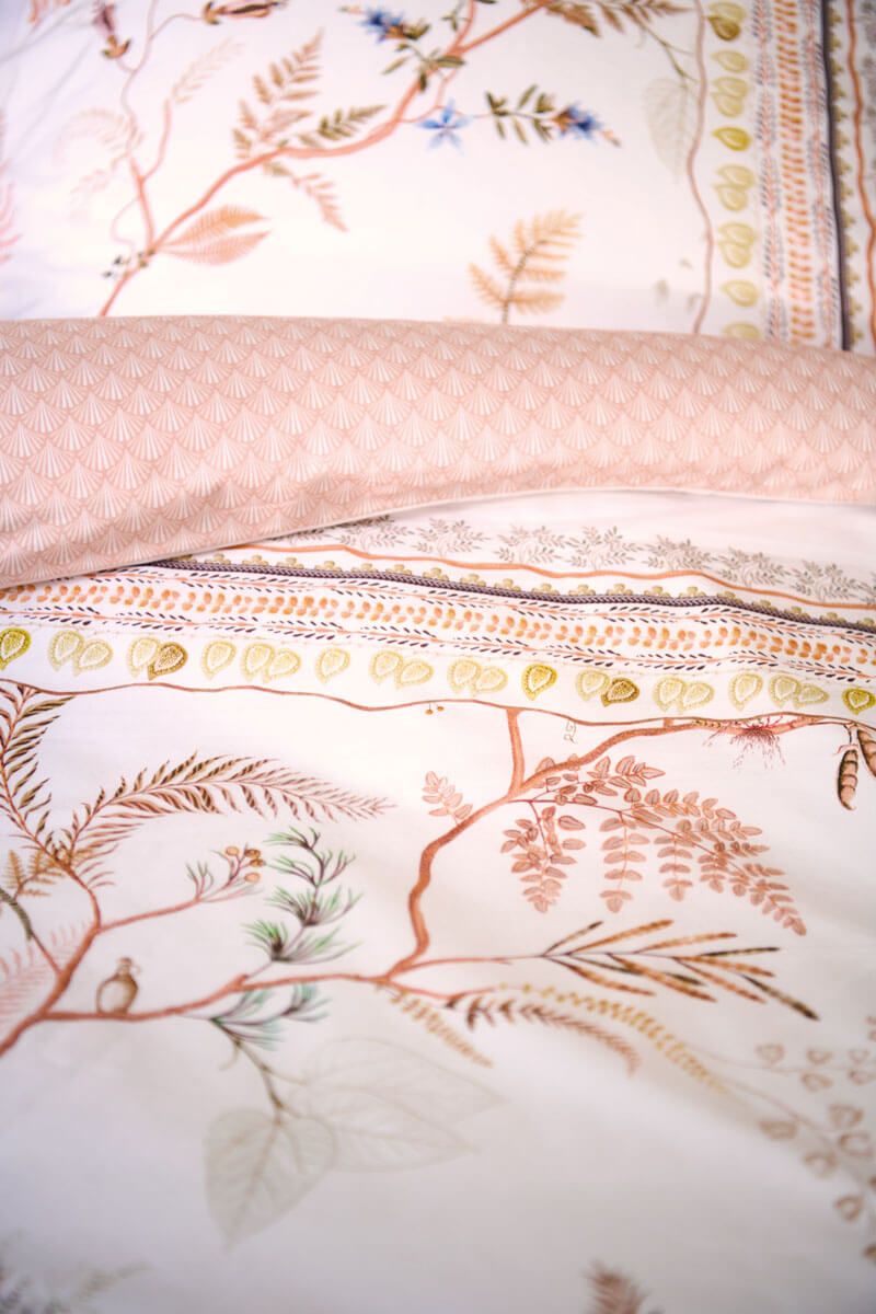 Housse de Couette Salento en Coloris Blanc Cassé