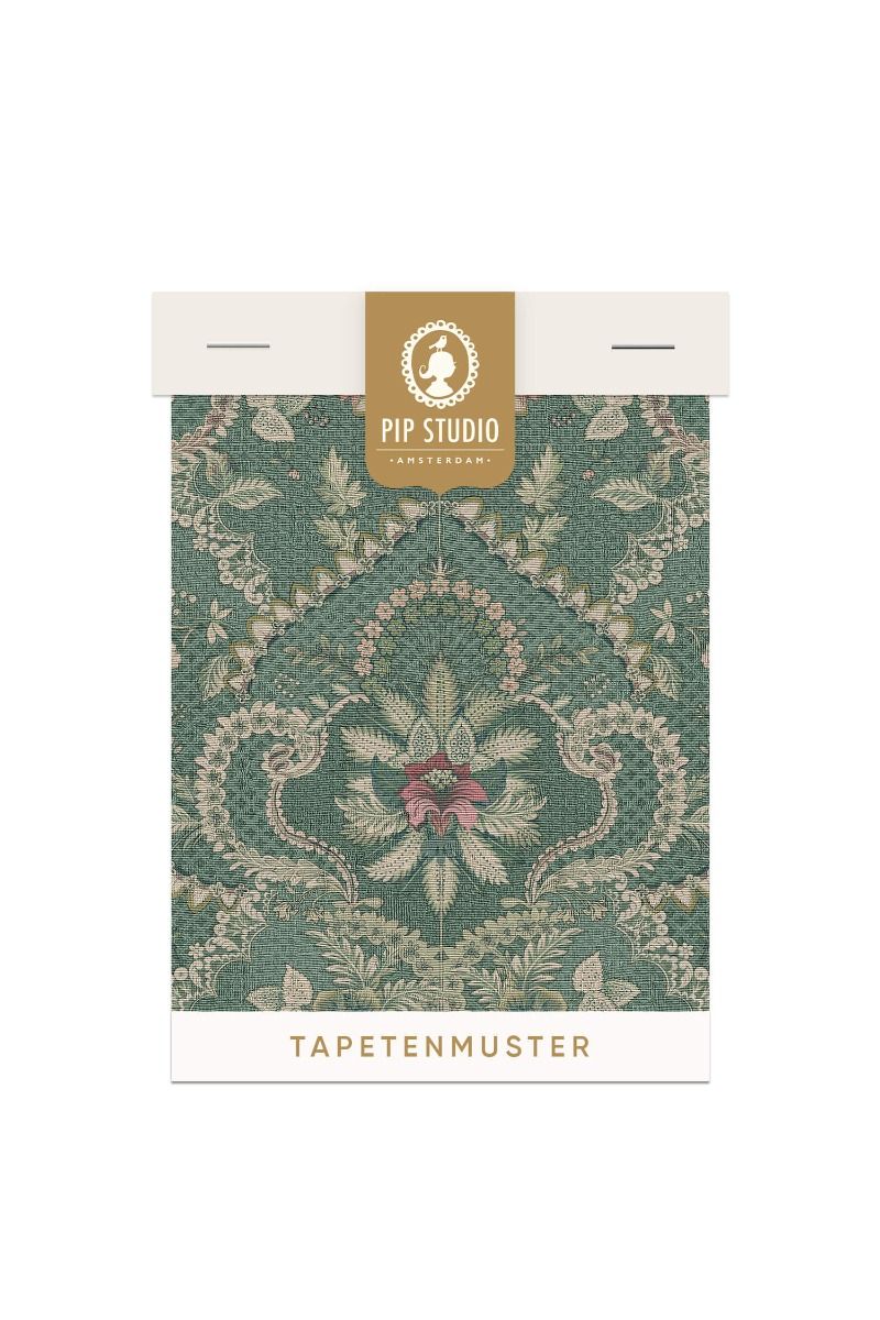 Tapetenmuster Saluti Grün