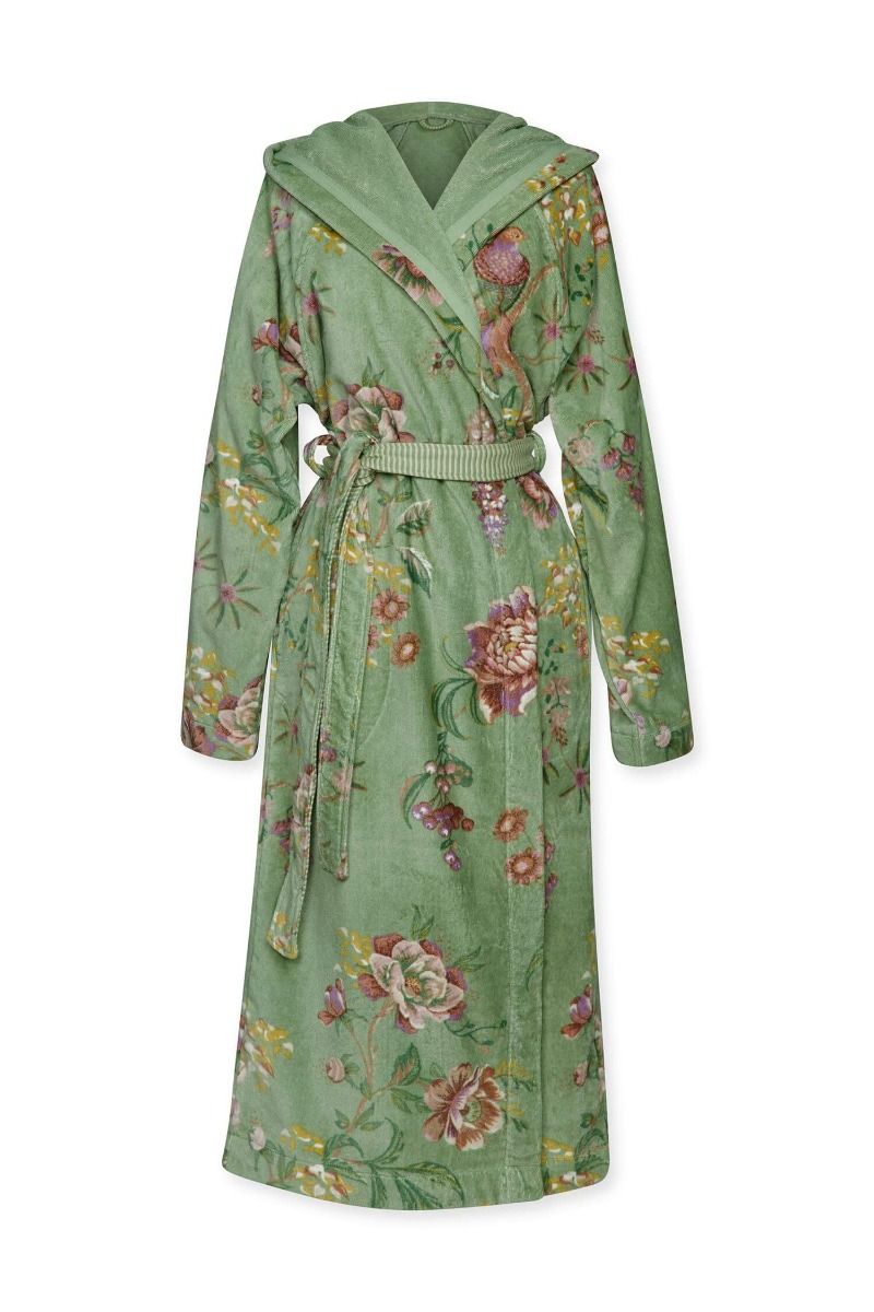 Bathrobe Secret Garden Green