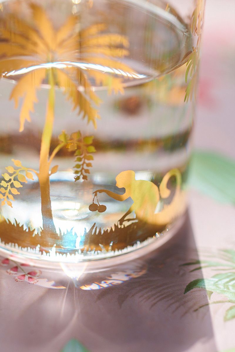 La Majorelle Water Glass Gold