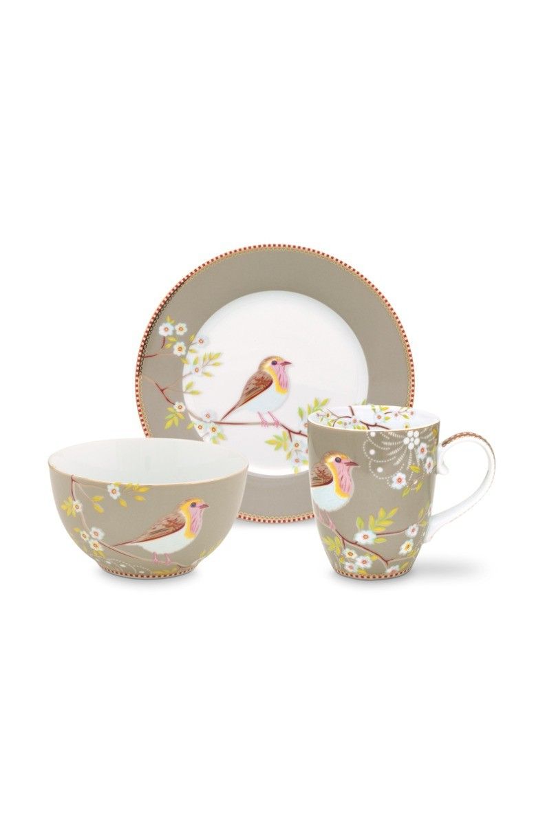 Early Bird Set of 3 Breakfast Set Khaki