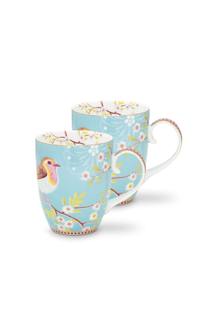 Early Bird Set/2 Tassen Gross Chinese Rose Blau