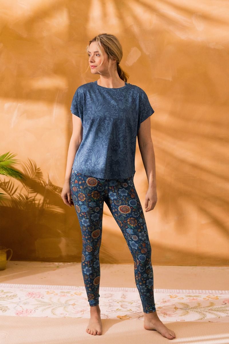Collant sport bleu 2025