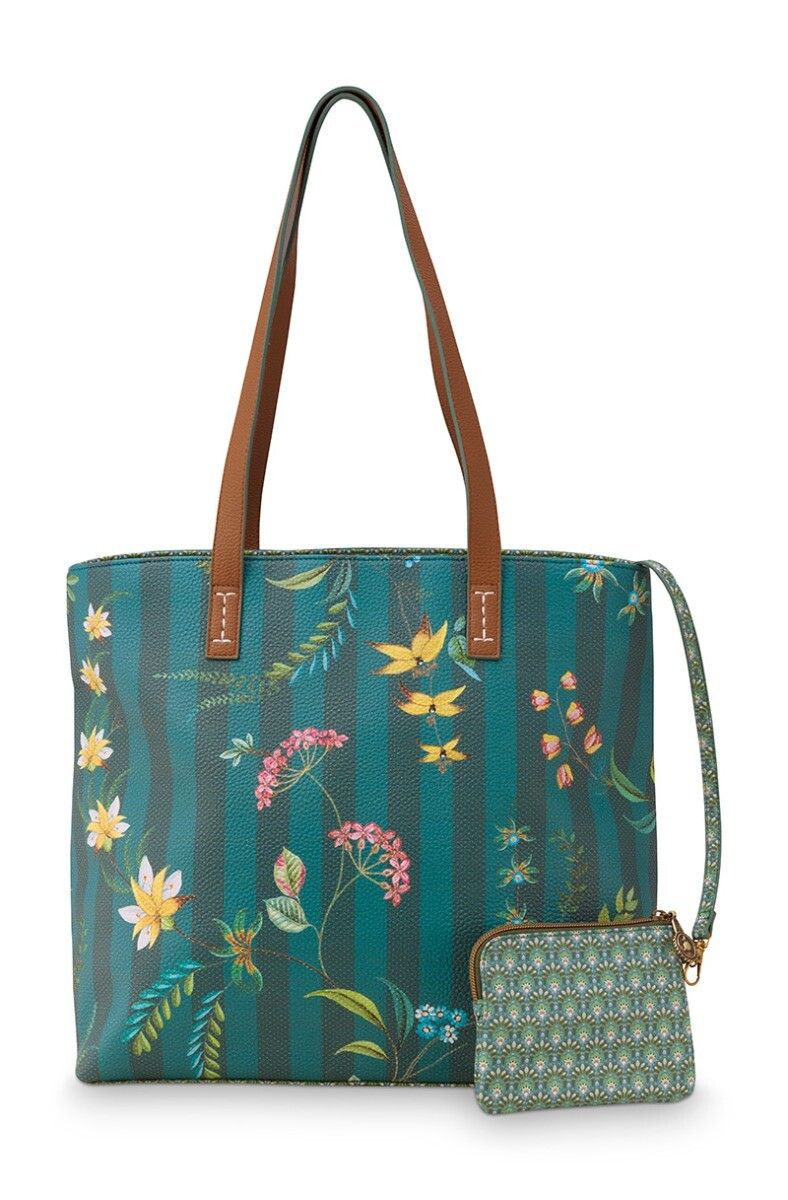 Shopper Medium Fleur Grandeur Green 