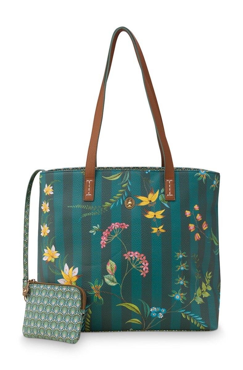 Shopper Medium Fleur Grandeur Green 