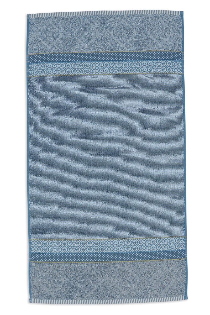 Serviette de Bain Soft Zellige Bleu/Gris 55x100cm