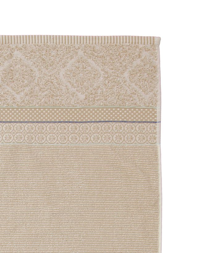 Large Bath Towel Soft Zellige Khaki 70x140 cm