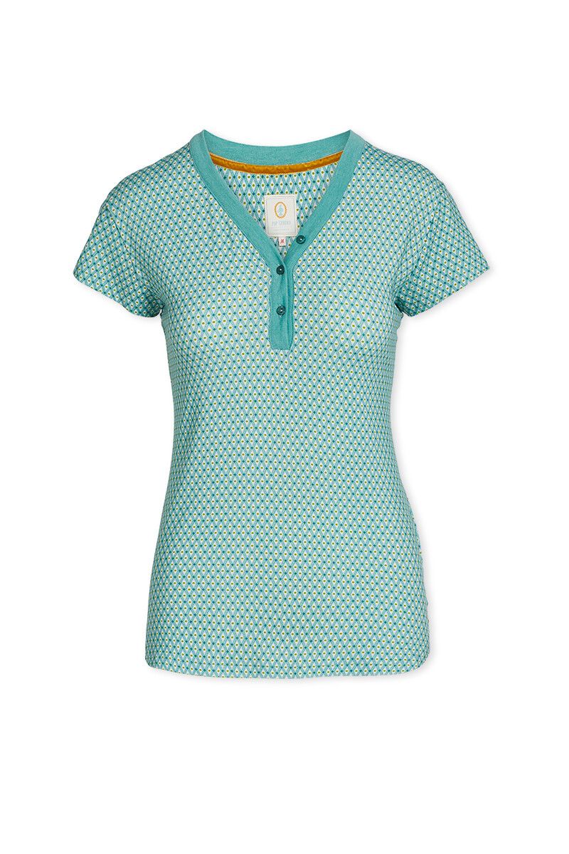 Short Sleeve Marquise Blue
