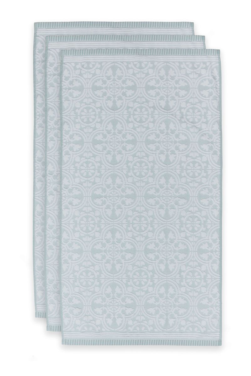 Bath Towel Set/3 Tile de Pip Light Blue 55x100 cm