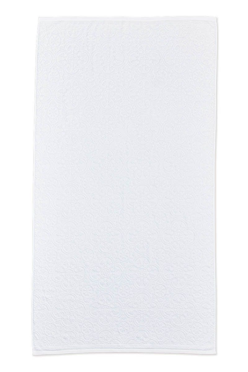 Extra Große Handtuch Tile de Pip Weiß 100x180 cm