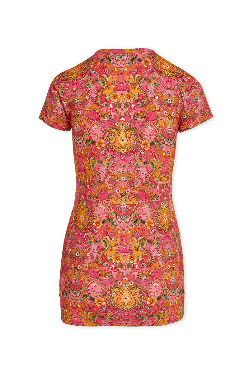 Short Sleeve V-Neck Pippadour Pink