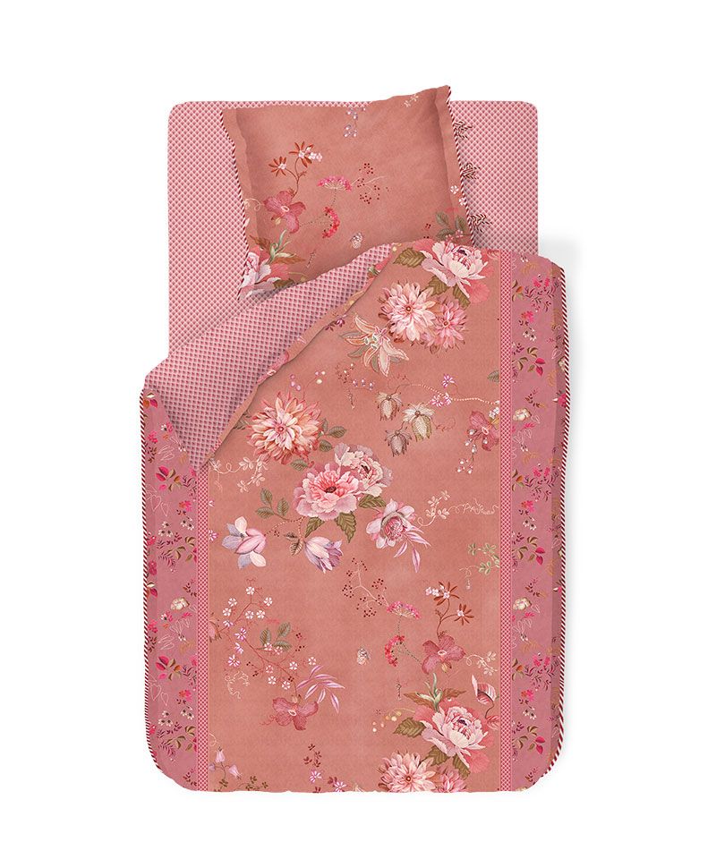 Duvet Cover Tokyo Bouquet Pink/Terra