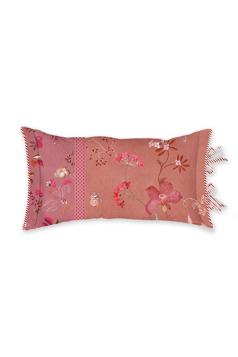 Rechteckige Zierkissen Tokyo Bouquet Rosa/Terra