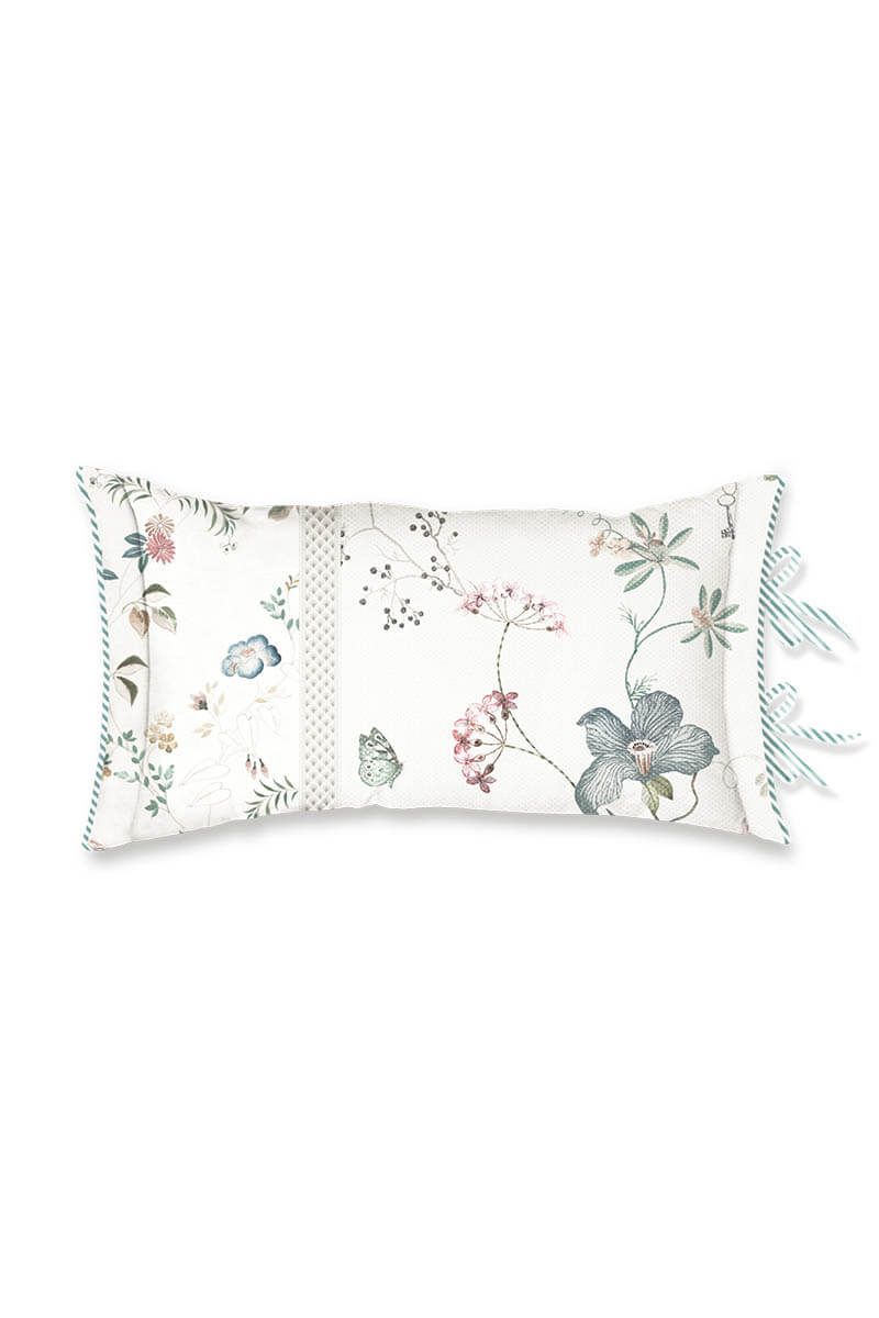 Cushion Rectangle Tokyo Bouquet White