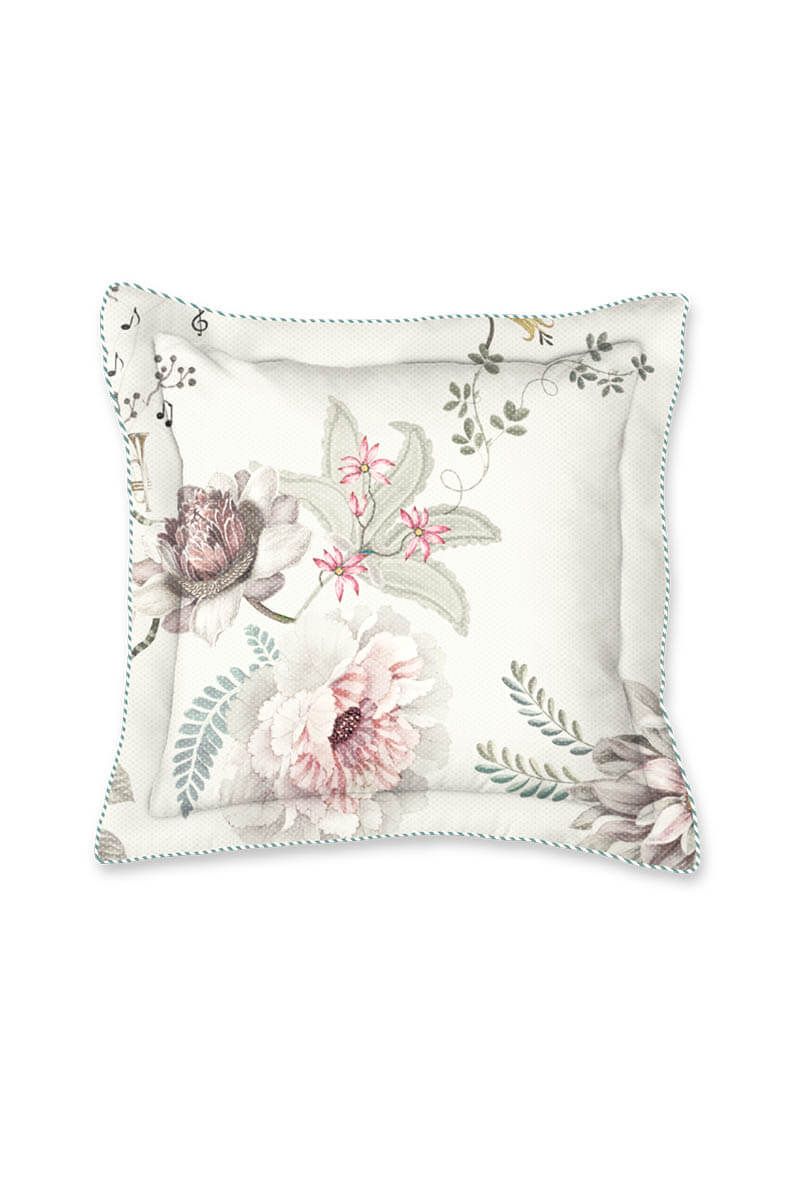 Cushion Square Tokyo Bouquet White