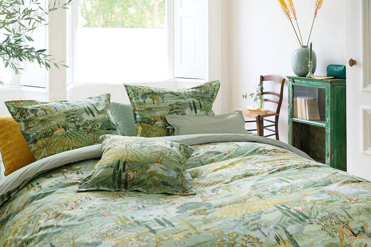 Housse de Couette Toscana en Coloris Vert