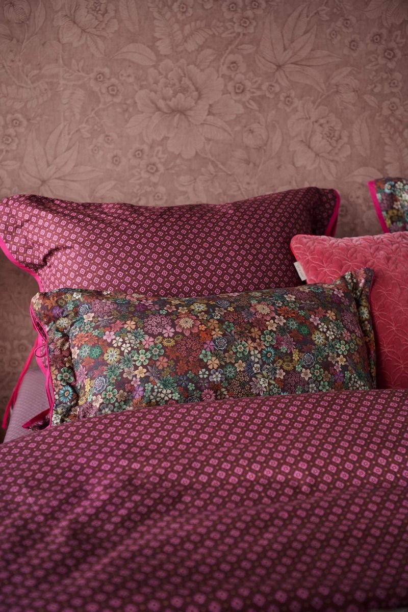 Duvet Cover Set Tutti i Fiori Dark Red