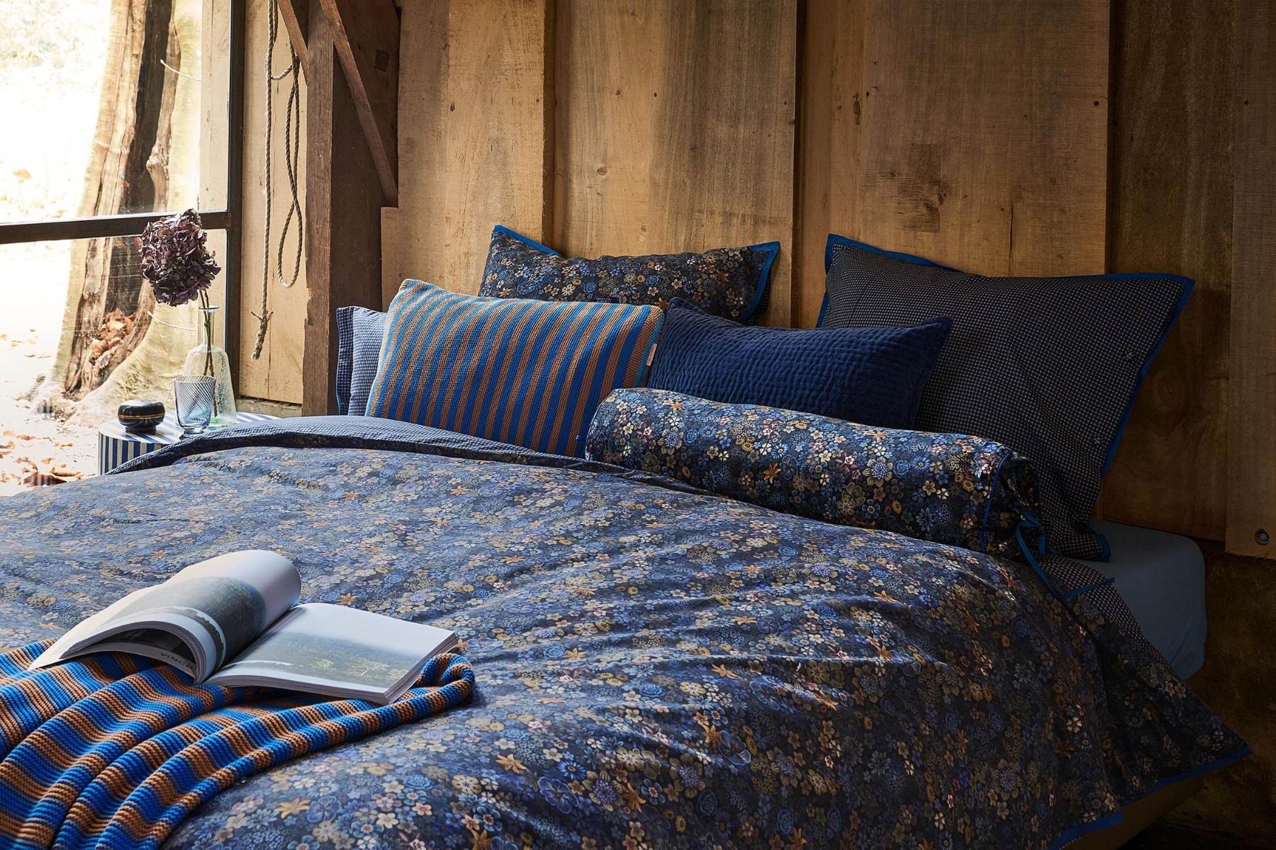 Duvet Cover Set Tutti i Fiori Dark Blue