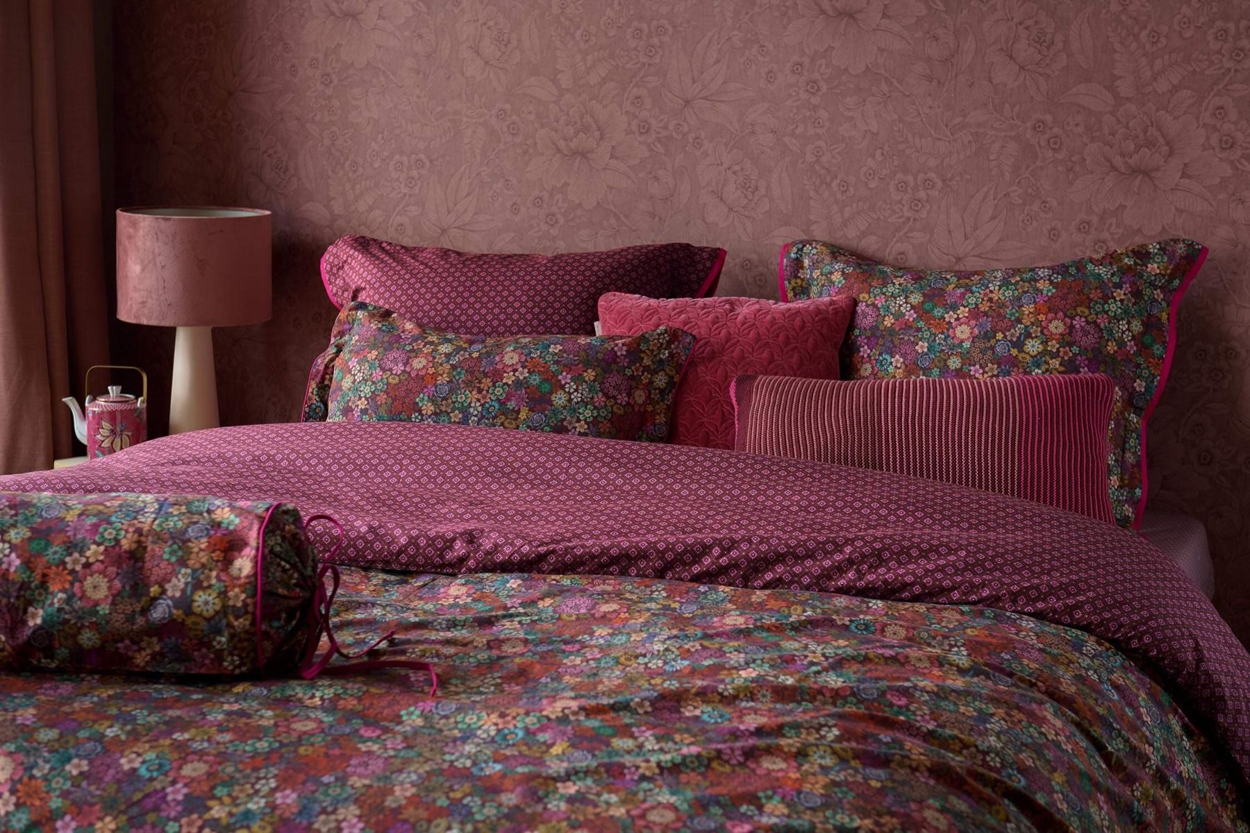 Quadratisches Zierkissen Quilty Dreams Terra