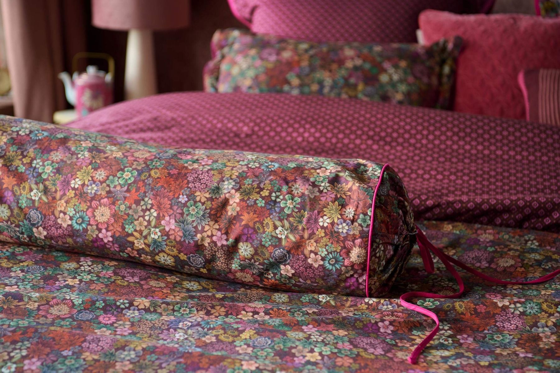 Duvet Cover Tutti i Fiori Dark Red