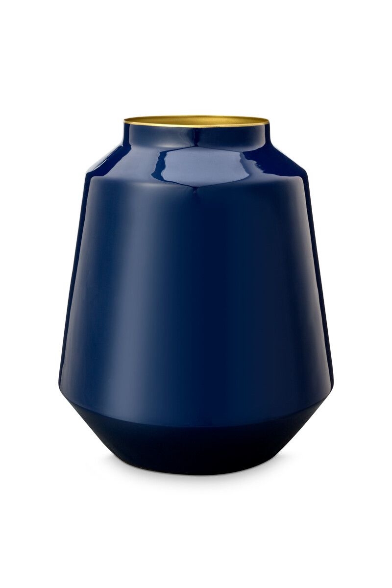 Metal Vase Blue 29 cm