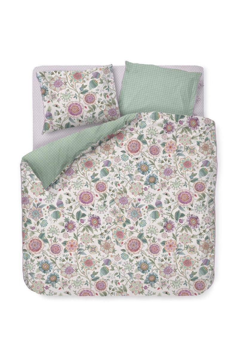 Duvet Cover Viva las Flores White