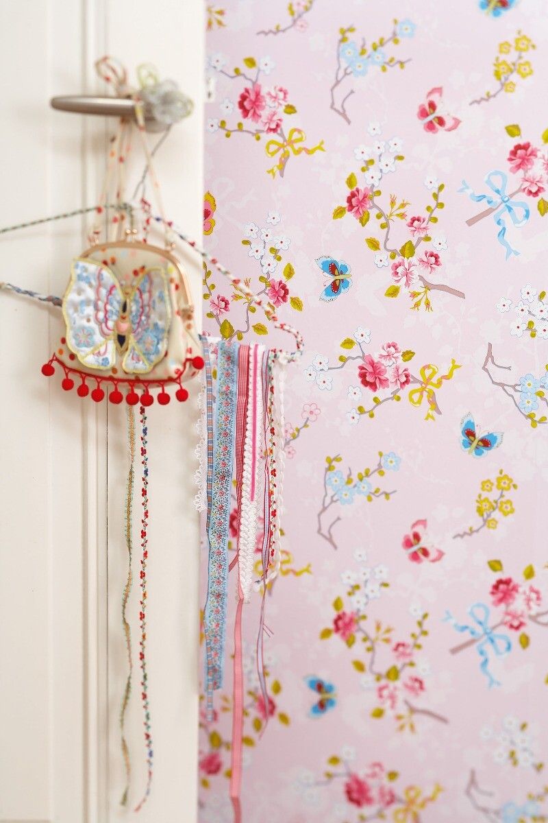 Pip Studio Chinese Rose Vliestapete Hellrosa
