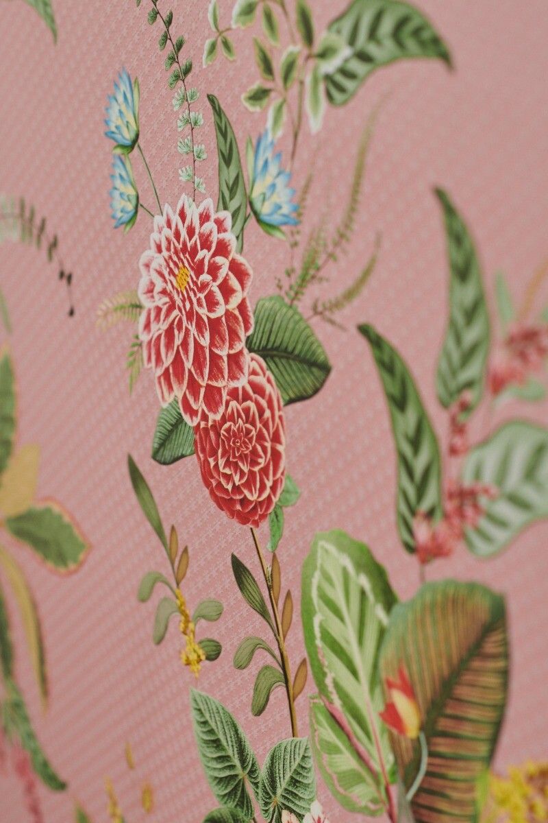 Pip Studio Floris Vliestapete Rosa