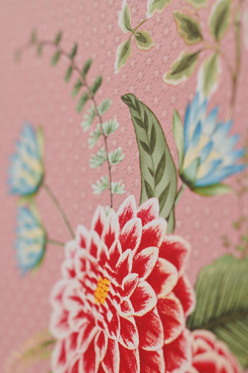 Pip Studio Floris Non-Woven Wallpaper Pink