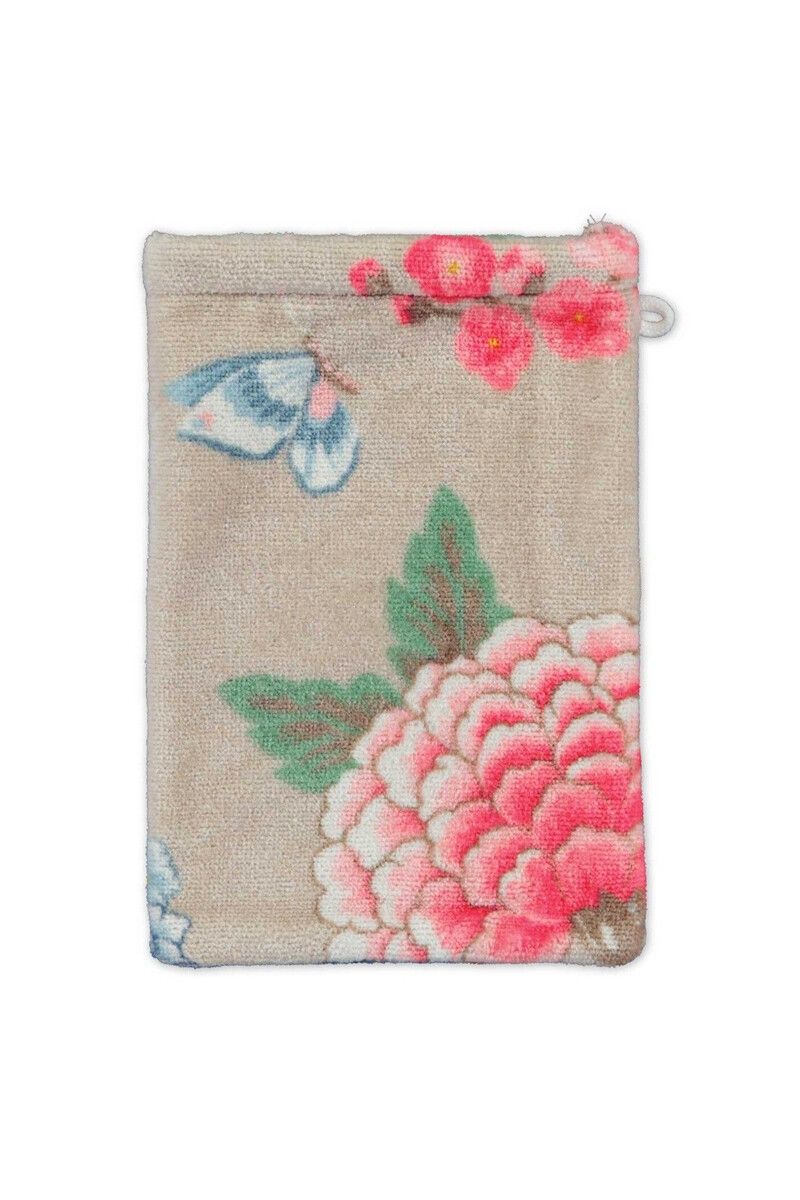 Washandje Good Evening Khaki 16x22 cm