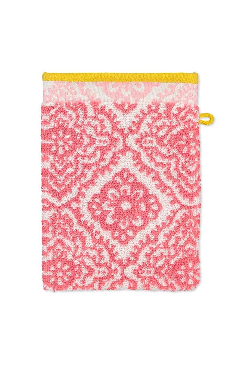 Wash cloth Jacquard Check Dark pink 16x22 cm