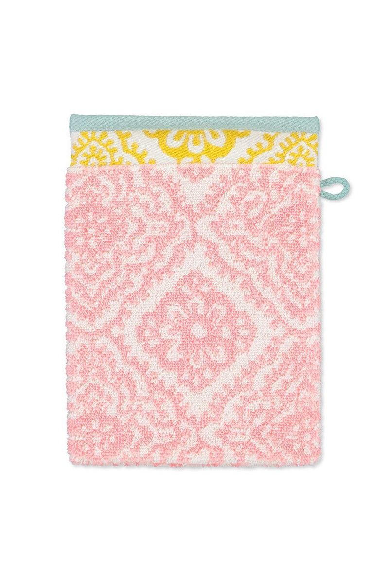 Wash cloth Jacquard Check Pink 16x22 cm