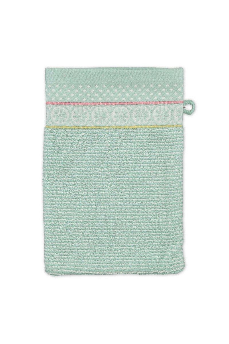 Washandje Soft Zellige Blauw 16x22 cm
