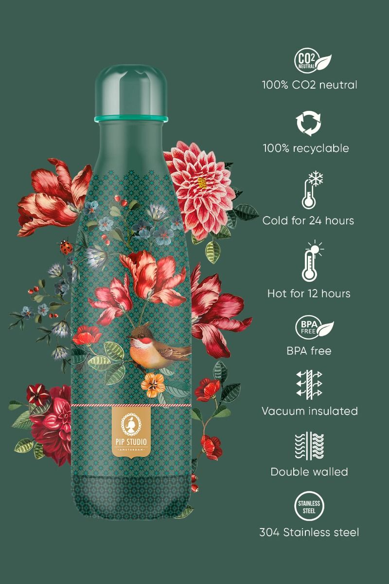 Winter Wonderland Thermos Bottle Green 500ml