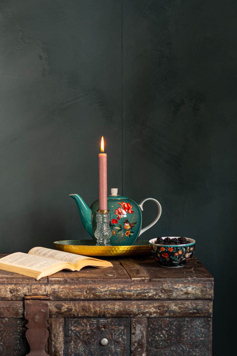 Tray Enamelled Dark Green 50 cm