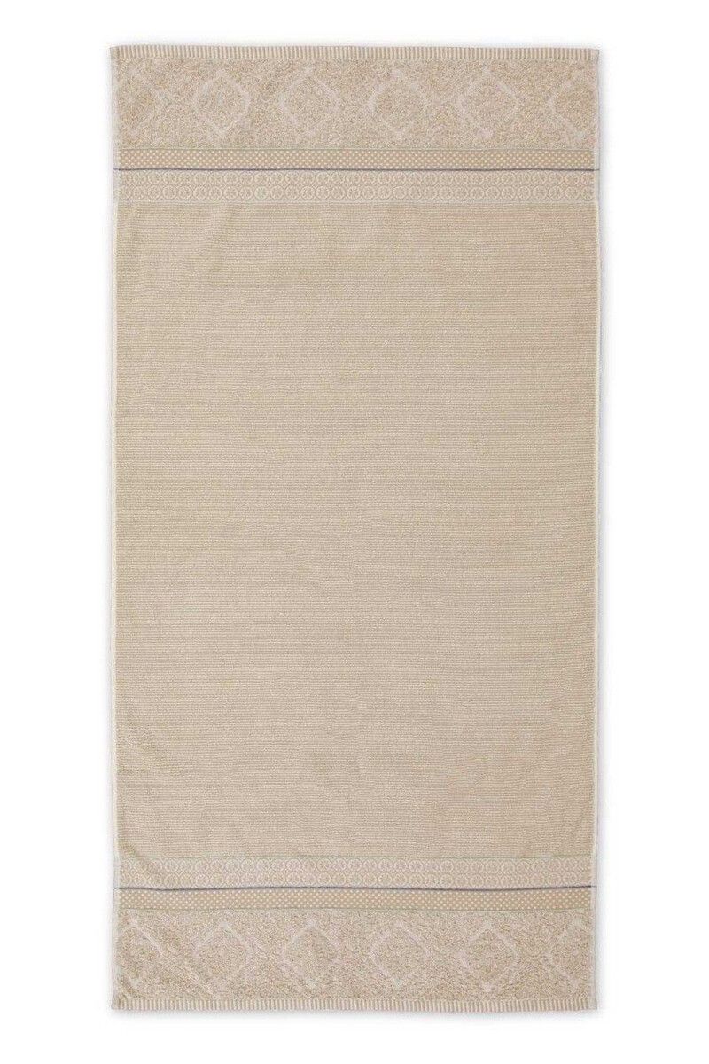 Large Bath towel Soft Zellige Khaki 70x140 cm