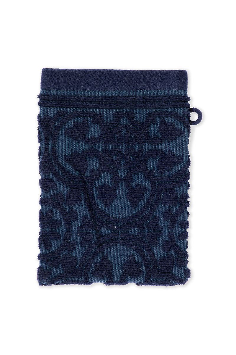 Pip Studio Tile LE – Guanto Da Doccia In 100% Cotone, 30x50 Cm, Colore Blu Scuro, Morbido E Assorbente - 2